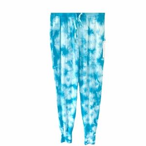 Young Fabulous & Broke Tie Dye Blue Green Joggers Size Medium NWT